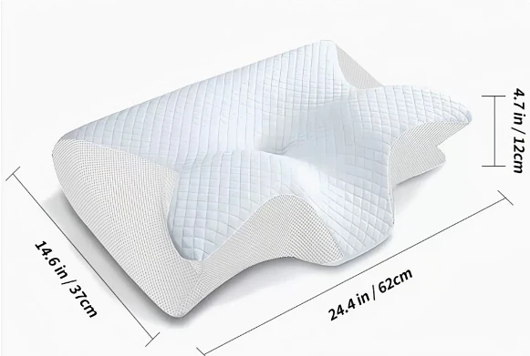 Cuscino per Apnea Notturna e Riduzione del Russare – Cuscino Ergonomico in Memory Foam Antirussamento per un Migliore Respiro e Supporto al Sonno Profondo
