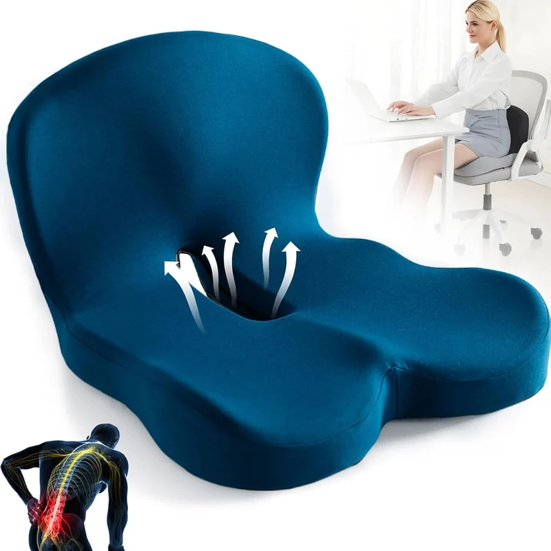 Cuscino Ergonomico per Sedia con Supporto Lombare