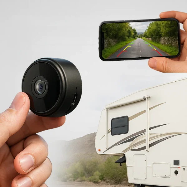 Telecamera di Retromarcia Wireless HD per Camper, Camion e Rimorchi con Visione Notturna
