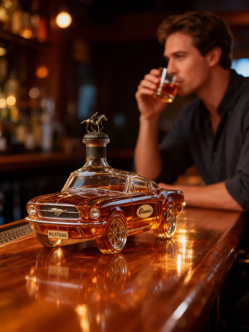 Decanter per Whiskey a Forma di Auto Mustang