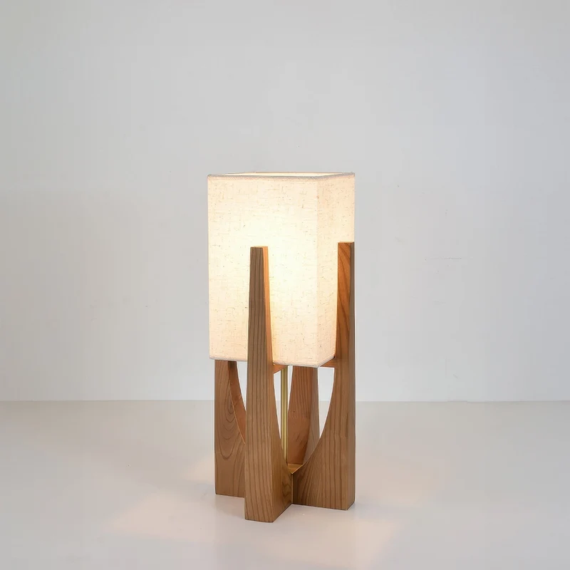 Lampada da Terra in Noce | Minimalista e Accogliente