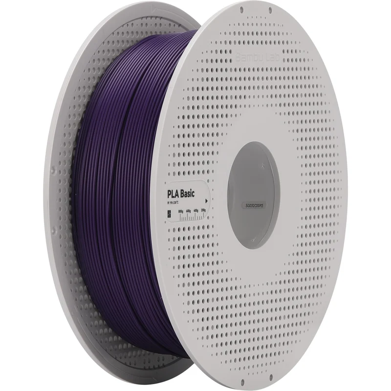 Bambu Lab PLA Basic 3D Printer Filament With Spool (Indigo Purple) [1kg]