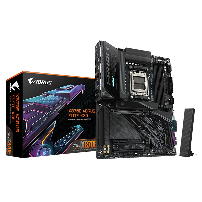 Gigabyte X870E Aorus Elite X3D AM5 ATX Motherboard (X870E AORUS ELITE X3D)