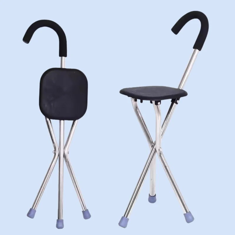 CrutchSeat - Sgabello pieghevole per comfort - leggero e portatile