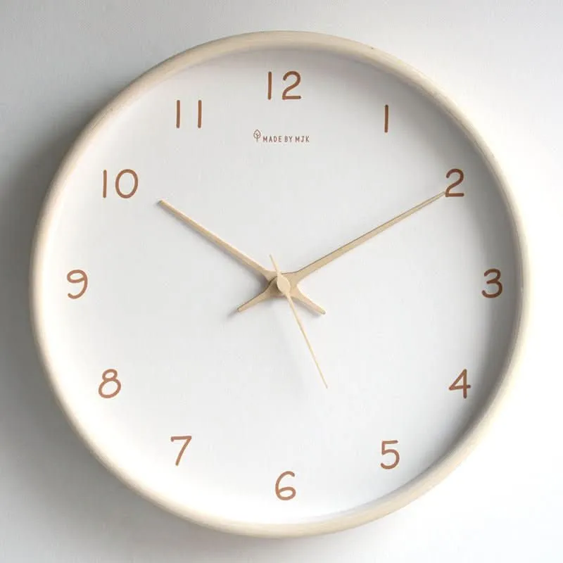 Orologio da Parete Analogico in Legno Massello Silenzioso