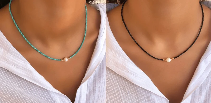 Pocket Pearl - Collana con perle naturali