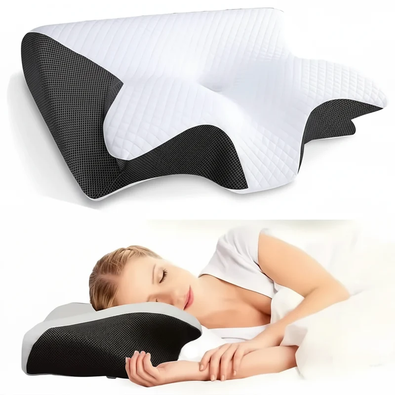 DreamAlign Cuscino Ortopedico – Cuscino di Lusso in Memory Foam per Dolori al Collo & Tutte le Posizioni di Sonno