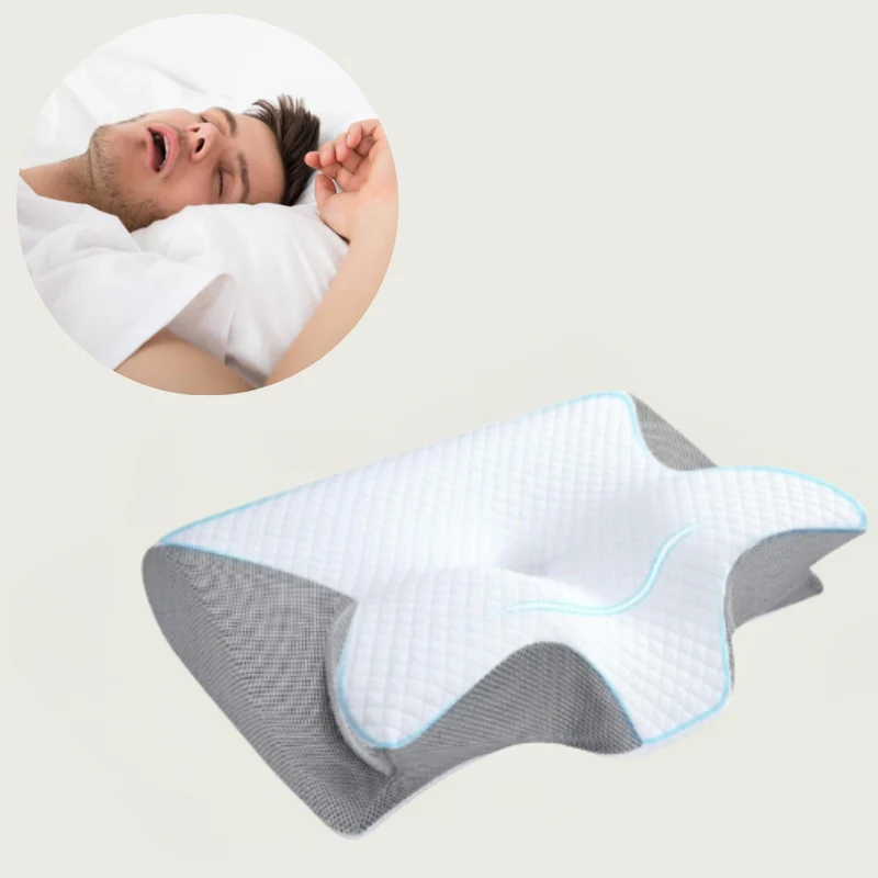 Cuscino Anti-Russamento | Supporto Ergonomico per Collo e Testa | Bianco