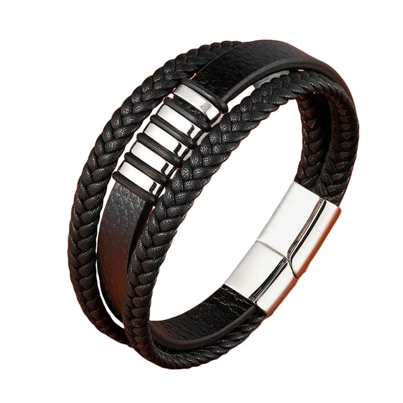Bracciale in Pelle per Uomini - Accessorio Senza Tempo e Stile