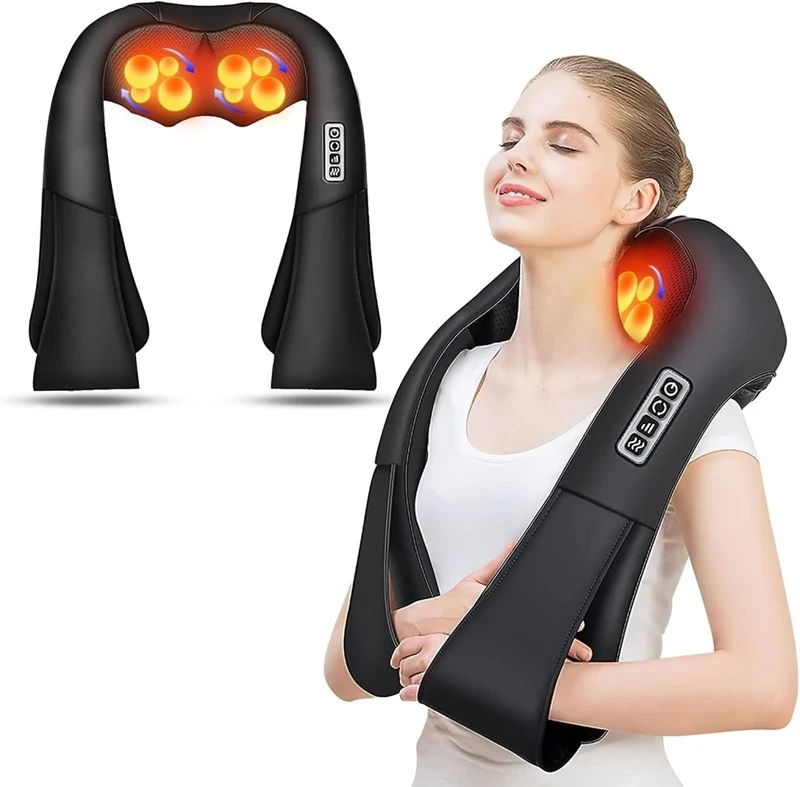 Cuscino Massaggiante Shiatsu con Infrarossi - AuraComfort