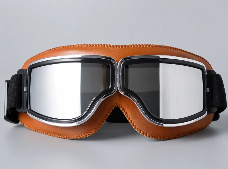 Occhiali da Moto Vintage in Pelle – RiderEdge