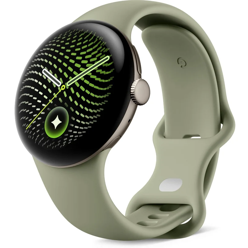 Google Pixel Watch 5 45mm (Satin Pyrite/Olive Active Band 2nd Gen)
