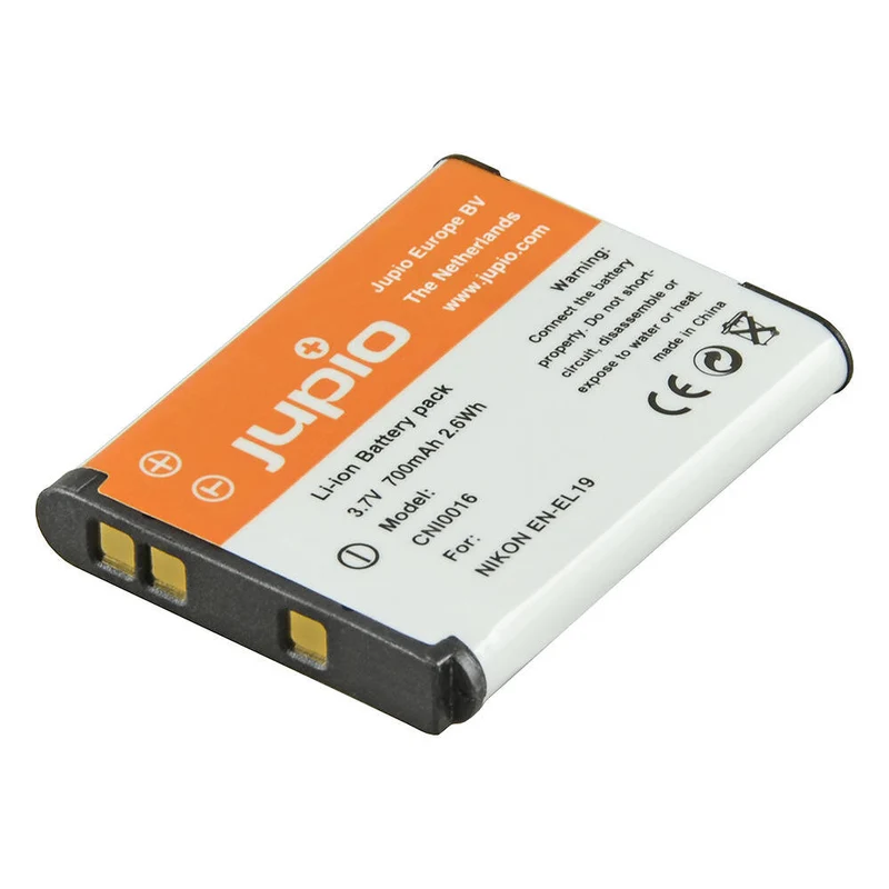 Jupio Li-Ion 3.7V 700mAh Rechargeable Battery For Nikon EN-EL19 Digi Camera