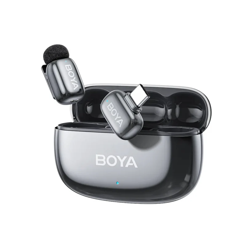 BOYA Mini 2 Dual Wireless Microphone - USB-C with Case (Space Grey)