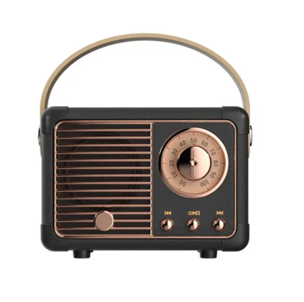 Sonique Classic Bluetooth Speaker | Altoparlante wireless premium a 2.0 canali con audio ricco e design retrò