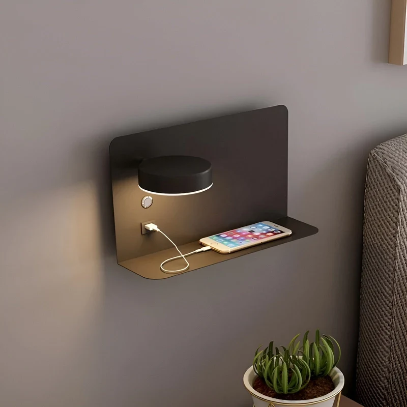 Lampada da Parete LED con Caricatore USB e Interruttore - GlowPort