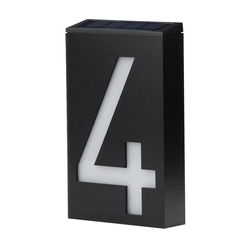 Numero Civico Illuminato con Energia Solare - SolarSign