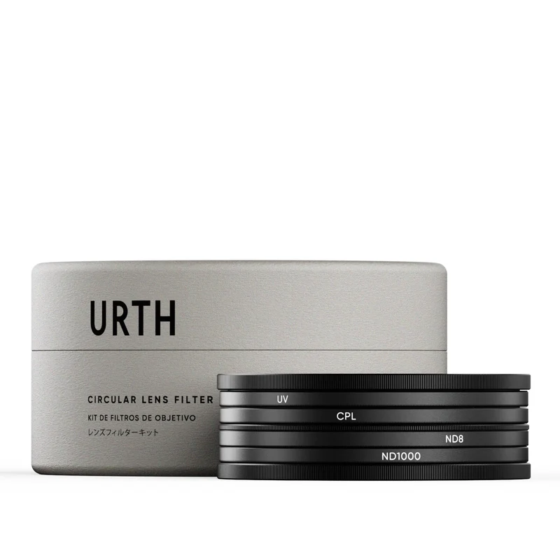Urth 72mm UV, Circular Polarizing (CPL), ND8, ND1000 Lens Filter Kit (Plus+)