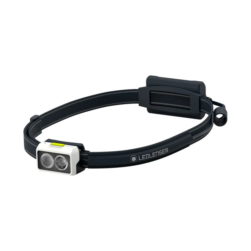 Ledlenser NEO3 Running Headlamp LED AAA Lightweight Red Rear Light - Lime